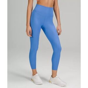 Lululemon Base Pace High Rise Ribbed Tight 25" blue nile